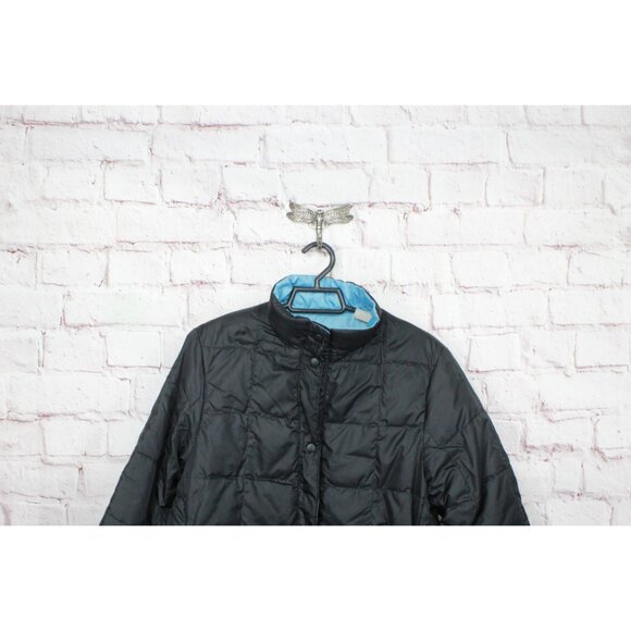 LL Bean Black Goose Down Puffer Jacket Quilted Heavyweight Size Small - Picture 2 of 11